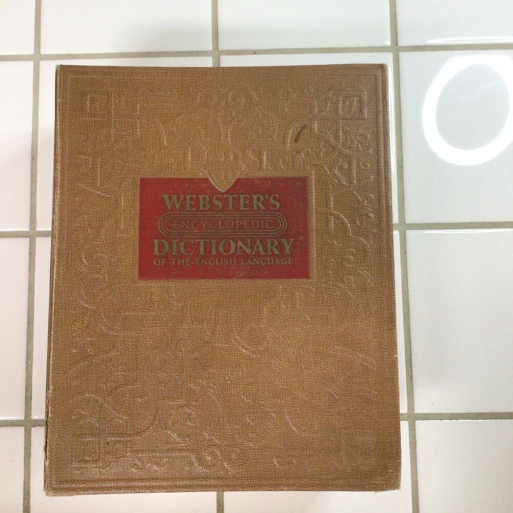 Webster's Encyclopedic Dictionary 1957 Illustrated Deluxe